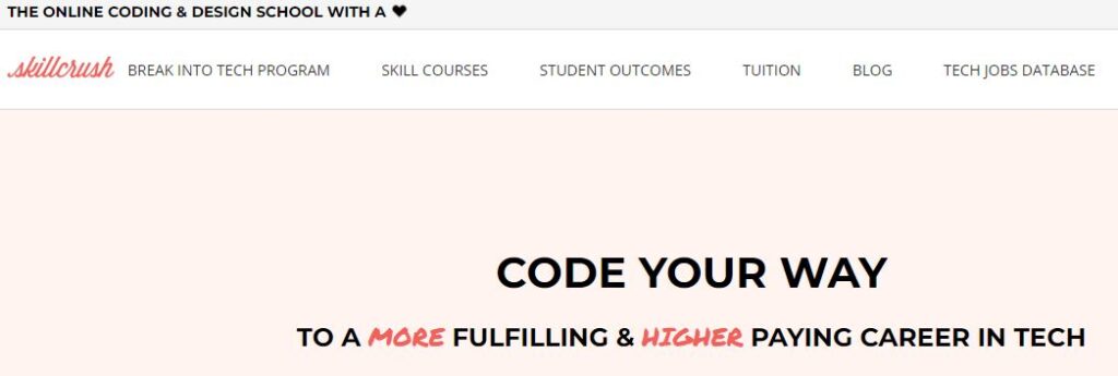 Skillcrush coding school