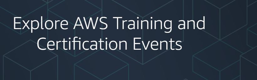 AWS training and certification events