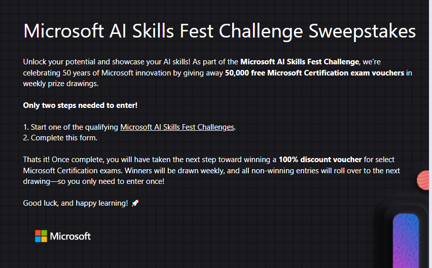 How to sign up for Microsoft AI Skills Fest